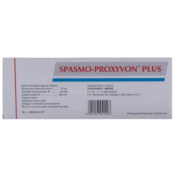 spasmo proxyvon plus capsule 8's
